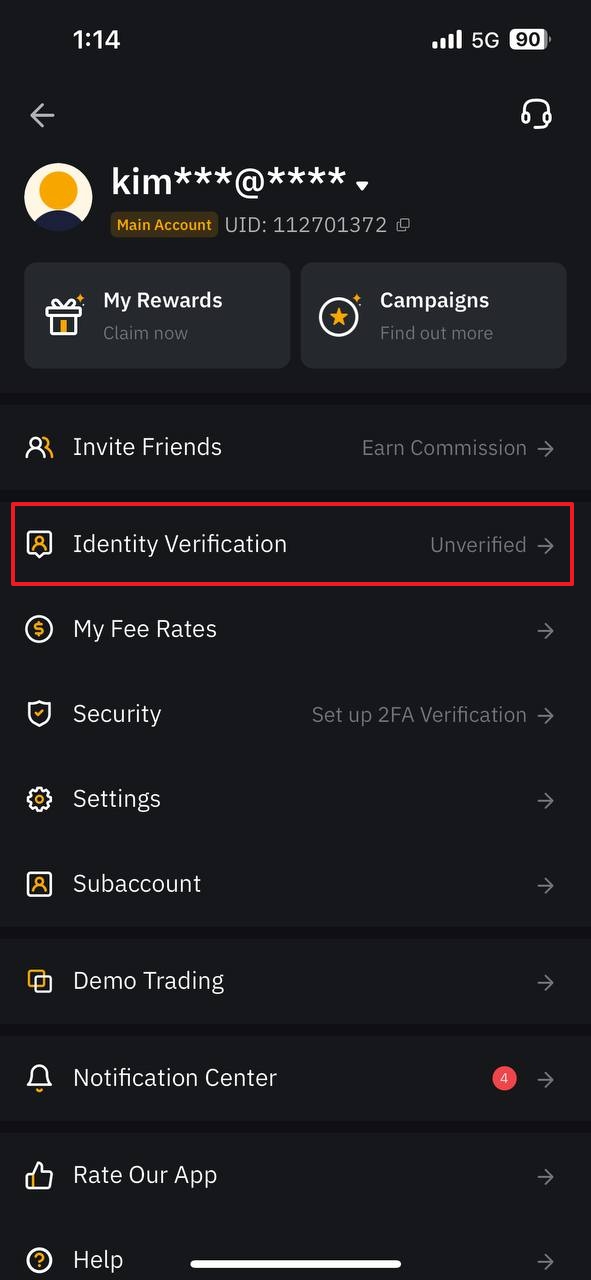 바이비트가입하기- bybit 본인인증 진행 하기