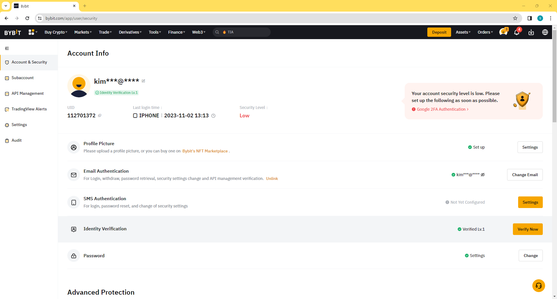 바이비트가입하기-바이비트 구글 OTP 보안 설정하기